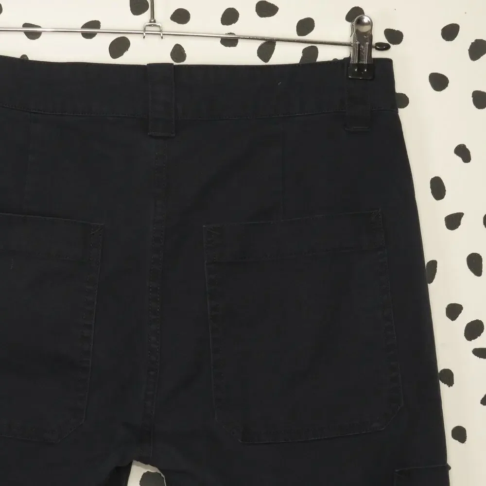 Vince Navy Blue Military Utility Style Cropped  Pants - Picture 6 of 10